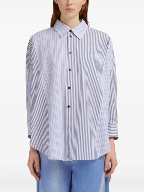 Marni striped cotton shirt - Grey