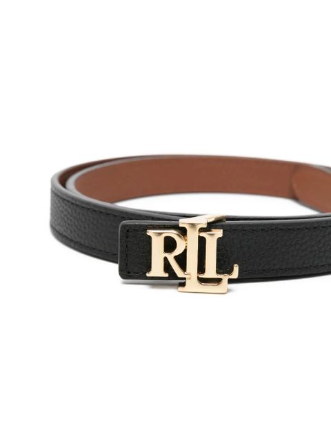 Lauren Ralph Lauren logo-detail buckle belt - Black