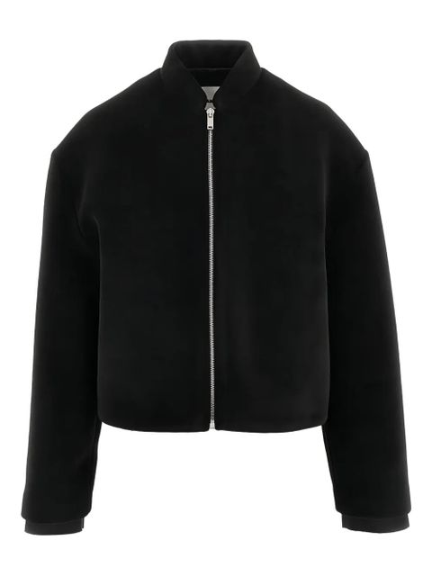 Jil Sander cropped bomber jacket - Black - zdjęcie produktu nr 1