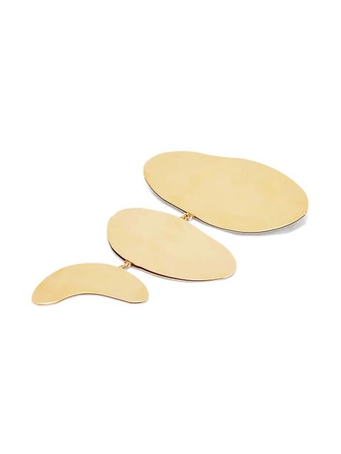 Jil Sander logo-engraved three-part pin - Yellow