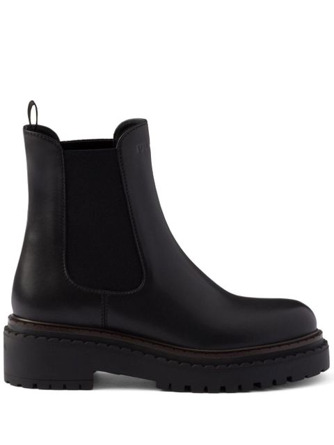 Prada leather Chelsea boots - Black