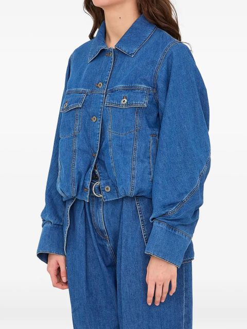 LOEWE anagram-detail jacket - Blue