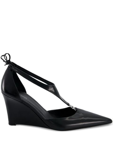 Coperni T-bar wedge heeled pumps - Black - zdjęcie produktu nr 1