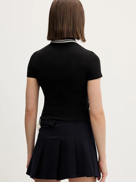 Tommy Jeans polo damski kolor czarny DW0DW21932