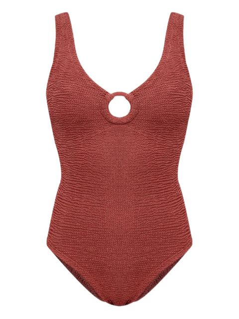 Hunza G Celine hoops crinkle swimwear - Brown - zdjęcie produktu nr 1