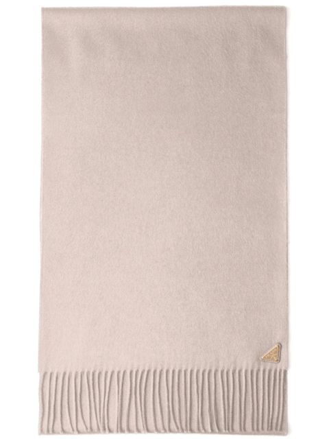 Prada enamel triangle-logo scarf - Pink - zdjęcie produktu nr 1