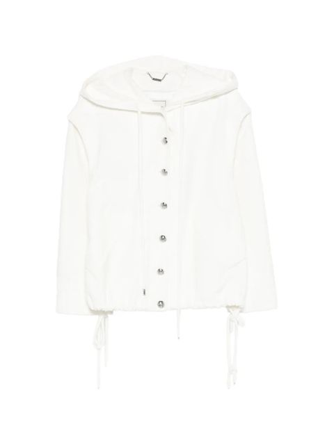 Blumarine hooded bouclé jacket - White - zdjęcie produktu nr 1