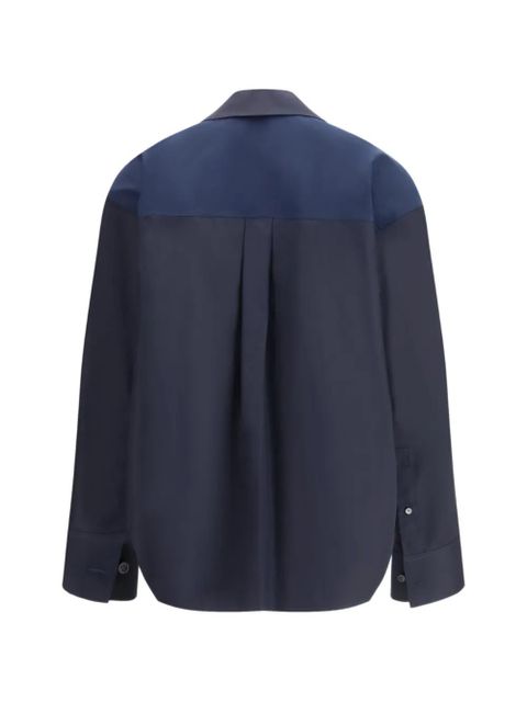 LOEWE asymmetric cotton shirt - Blue