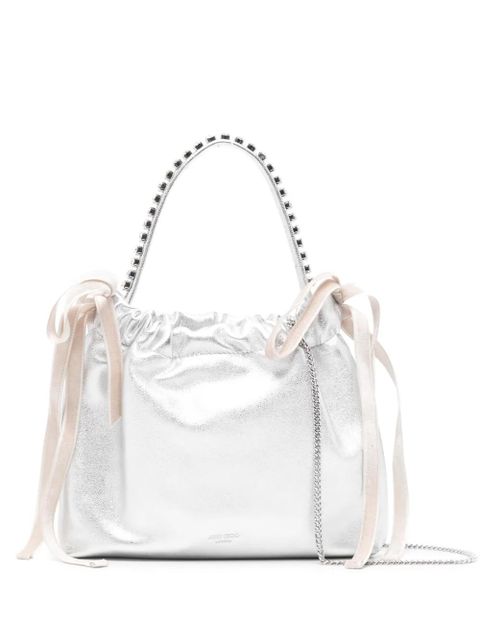 Jimmy Choo drawstrings embellished mini bag - Grey - zdjęcie produktu nr 1