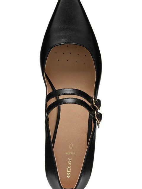 Geox baleriny skórzane D GISELDA15 kolor czarny D55YUC 000TU C9999