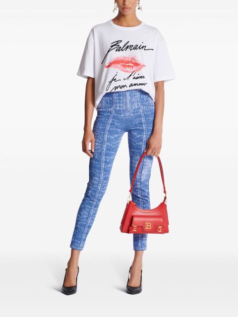 Balmain kiss-print T-shirt - White - zdjęcie produktu nr 2