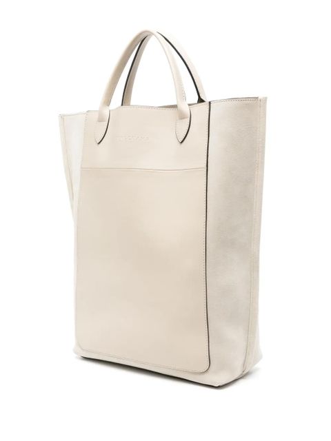 Longchamp medium Cabas suede tote bag - Neutrals