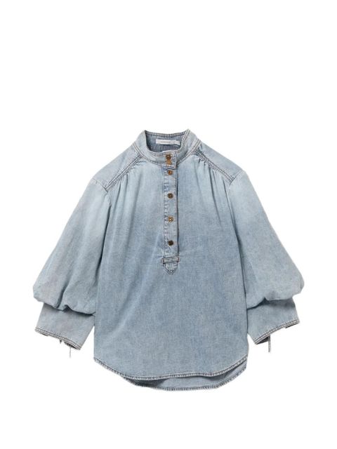 ZIMMERMANN balloon-sleeve blouse - Blue - zdjęcie produktu nr 1