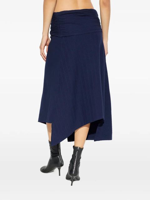 Victoria Beckham front-split midi skirt - Blue