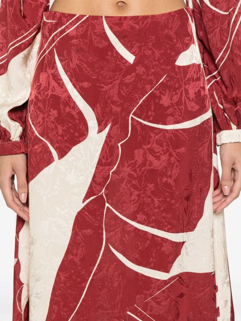 Johanna Ortiz Thoughtful Tecniques midi skirt - Neutrals