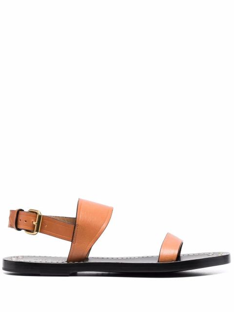 ISABEL MARANT stud detail leather sandals - Brown - zdjęcie produktu nr 1