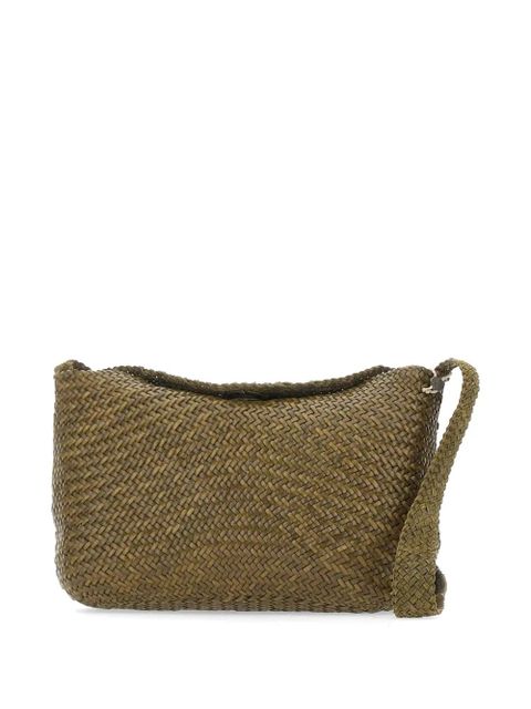 DRAGON DIFFUSION Santa Marta interwoven crossbody bag - Green