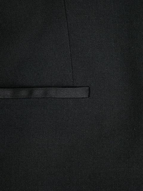 Filippa K marynarka z dodatkiem wełny kolor czarny jednorzędowa gładka 32084