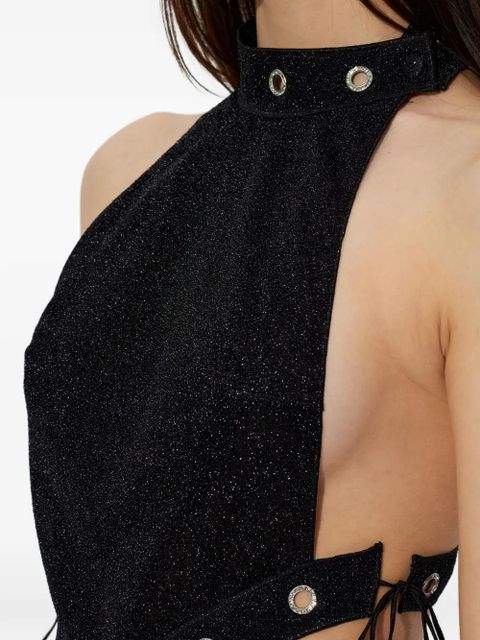 Oséree halterneck maxi dress - Black