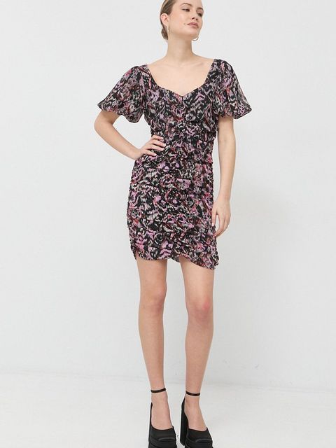 Notes du Nord sukienka Fabiola Lurex mini dopasowana