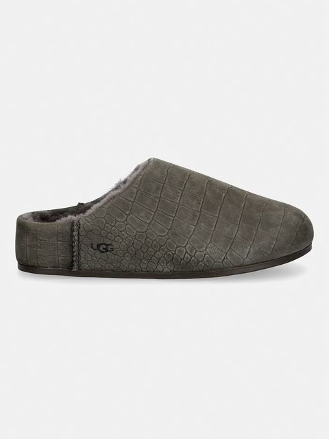 UGG kapcie nubukowe W Elea Embossed Slip-On - zdjęcie produktu nr 1