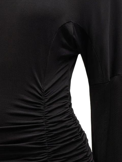 GANNI pleated midi dress - Black