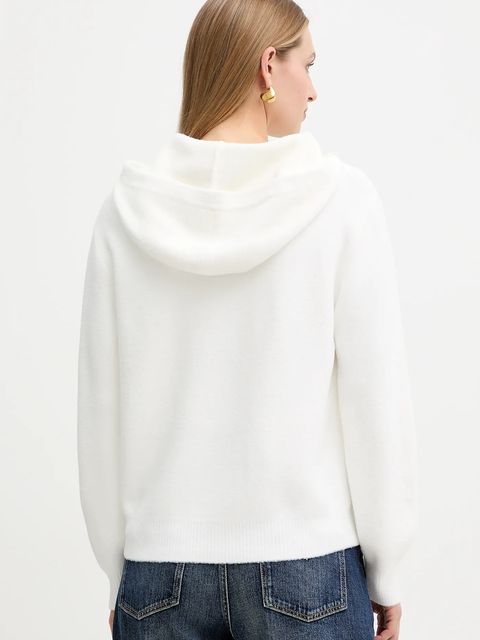 Twinset sweter z domieszką wełny damska kolor biały 252LL3EAA