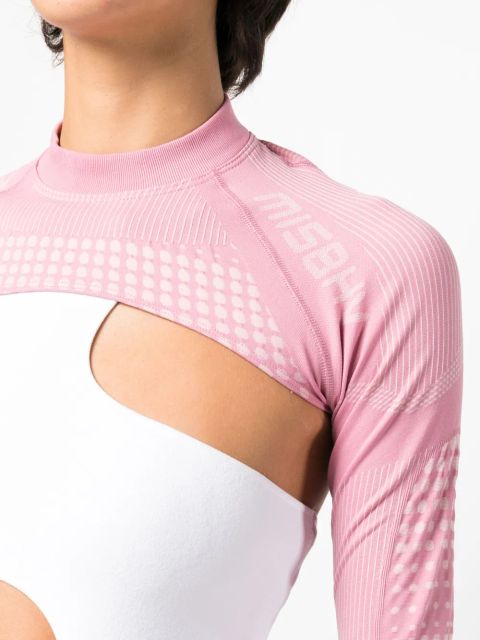 MISBHV logo-print long-sleeve performance t-shirt - Pink