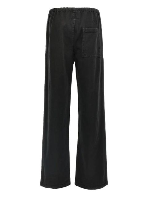 MM6 Maison Margiela drawstring-waistband jeans - Black - zdjęcie produktu nr 2