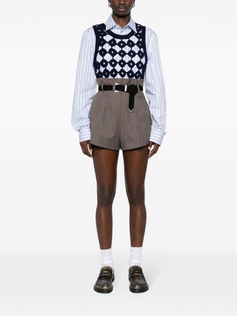 Prada high-waist tailored shorts - Brown