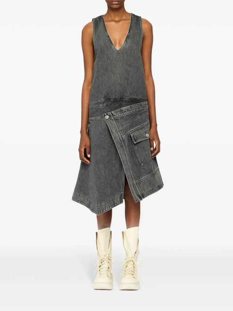 JW Anderson wrap sleeveless dress - Grey