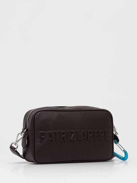 Patrizia Pepe torebka skórzana kolor brązowy 8B0254 L113