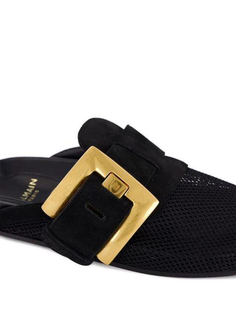 Balmain Anthem flat mules - Black