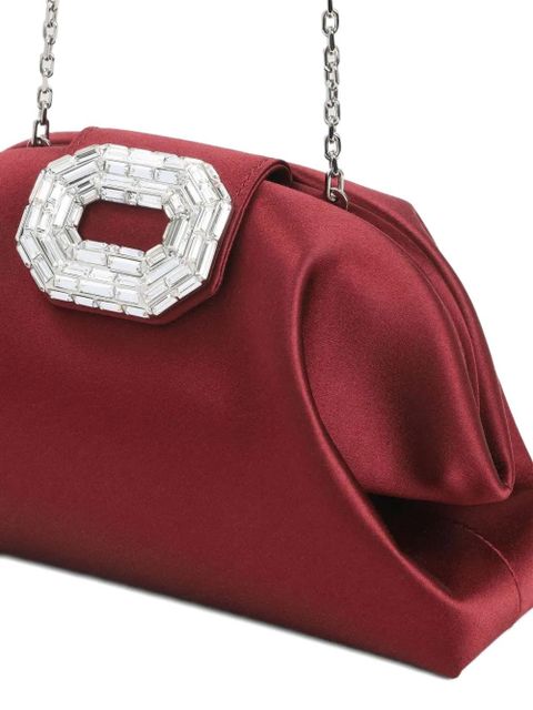 Amina Muaddi Camelia crystal-embellished clutch bag - Red - zdjęcie produktu nr 2