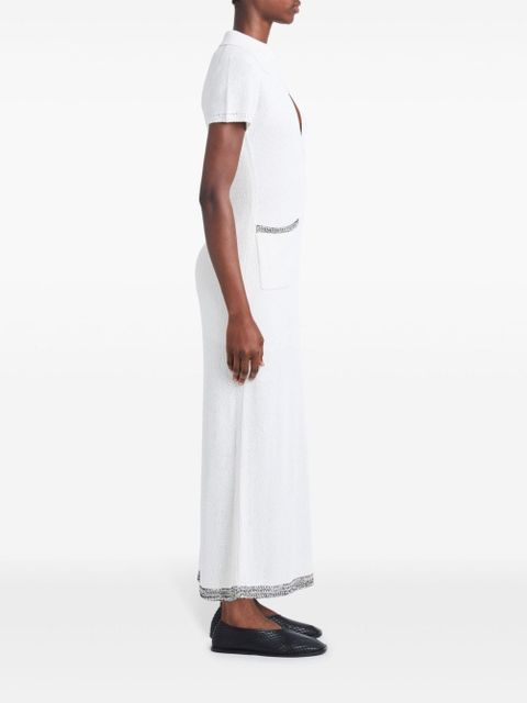 Proenza Schouler contrast-trim knit dress - White