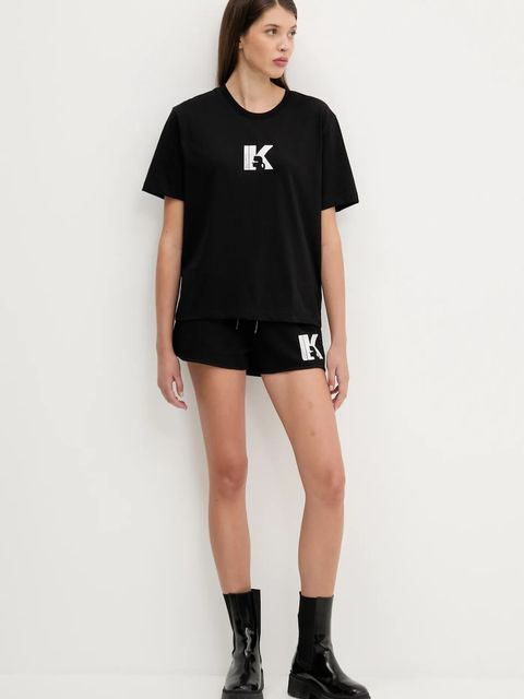 Karl Lagerfeld Jeans t-shirt damski kolor czarny A3W17094 - zdjęcie produktu nr 2