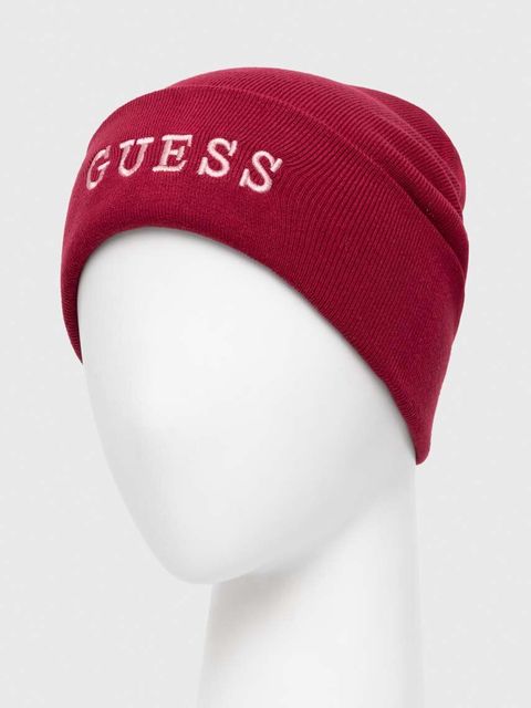 Guess czapka kolor czerwony