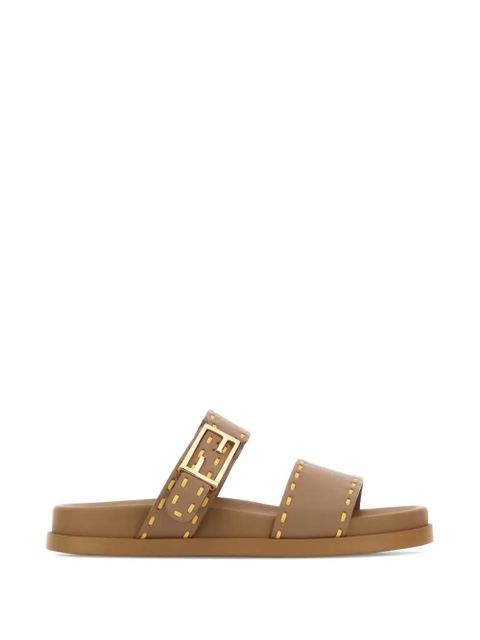 FENDI Feel buckle slippers - Brown - zdjęcie produktu nr 1