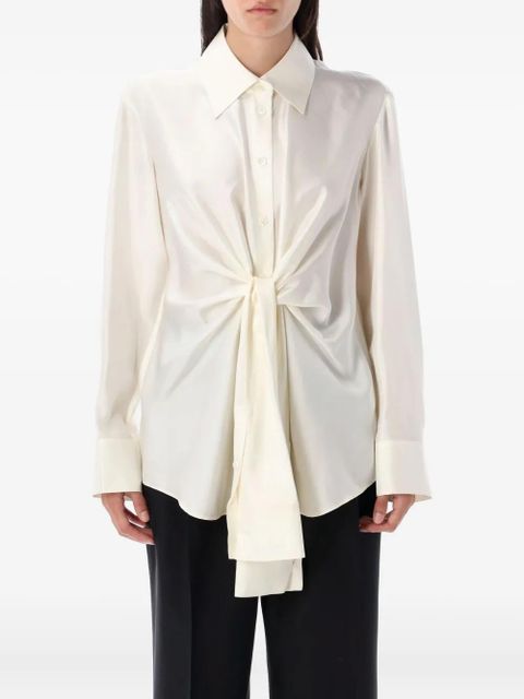 Róhe knotted shirt - Neutrals - zdjęcie produktu nr 1