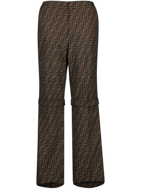 FENDI jacquard trousers - Brown - zdjęcie produktu nr 1