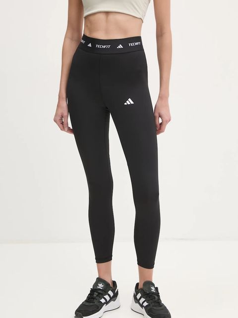 adidas Performance legginsy treningowe Techfit kolor czarny z nadrukiem IT2273 - zdjęcie produktu nr 1