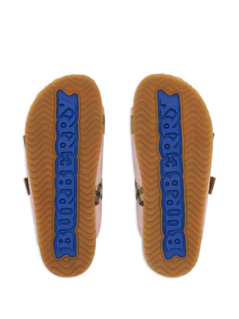 Burberry Urchin check buckle sandals - Pink