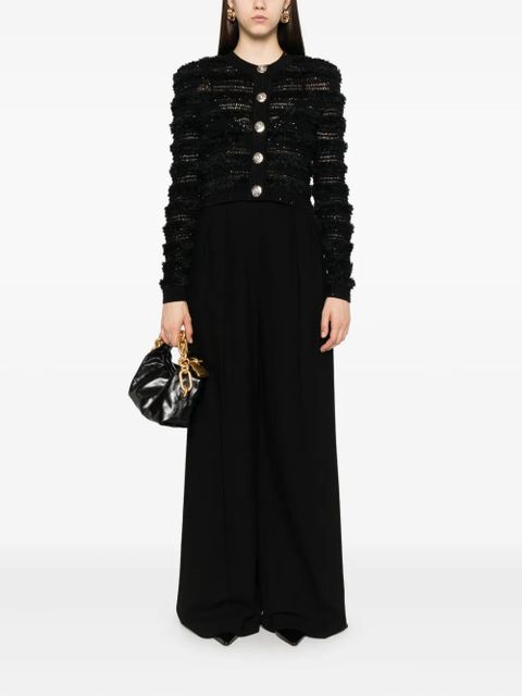 Balmain sequin-embellished cardigan - Black