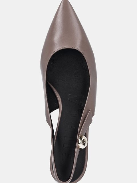 Furla szpilki skórzane Sfera Slingback kolor brązowy YJ07SFE X30000 MA200