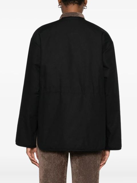 Jil Sander zip-front quilted coat - Black