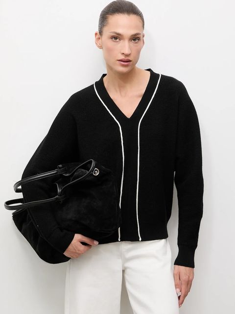 Answear.LAB sweter z kaszmirem i jedwabiem damski kolor czarny - zdjęcie produktu nr 1