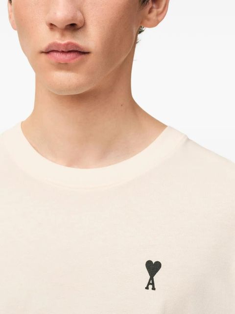 AMI Paris Place des Victoires printed T-shirt - Neutrals