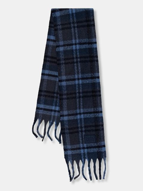 Napapijri szalik z dodatkiem wełny F-Penia damski kolor fioletowy wzorzysty NP0A88WV1761 - zdjęcie produktu nr 1