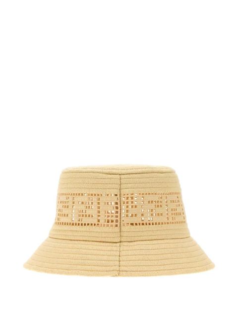FENDI logo-perforated bucket hat - Neutrals - zdjęcie produktu nr 2