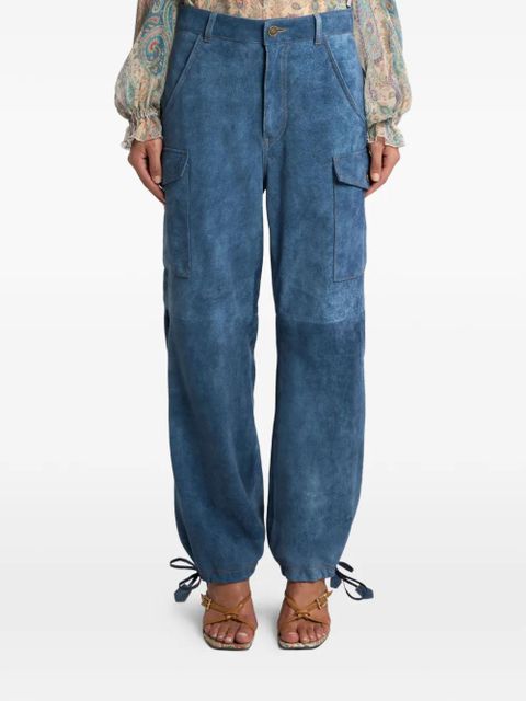 ETRO denim-effect drawstring-detail trousers - Blue - zdjęcie produktu nr 2